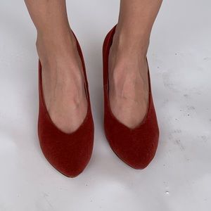 Miss Albright suede almond-toe pumps